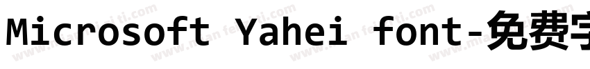 Microsoft Yahei font字体转换